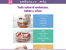 Tablet Screenshot of embarazoymas.net
